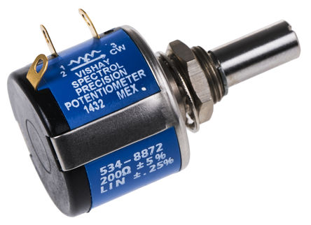 Vishay - 534B1201JC8872 - Vishay 534 ϵ 10 ת 200 5% Ƶλ 534B1201JC8872, 2W, 6 mm ֱ, 20ppm/C, 尲װ		