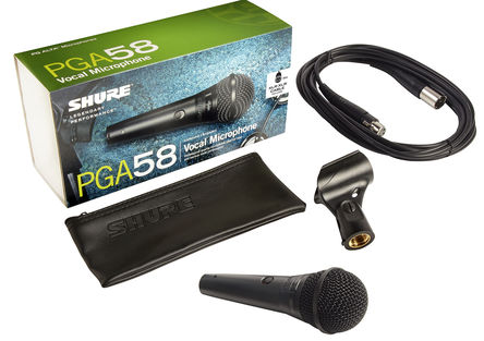Shure - PGA58-XLR-E - Shure PGA58-XLR-E ֳʽ˷, 50 Hz  16 kHz, -55dBV/Pa		