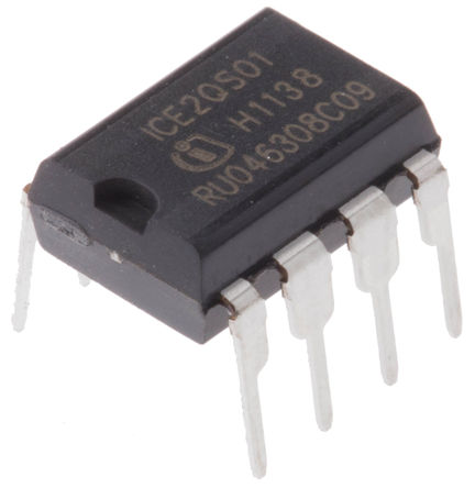 Infineon - ICE2QS01 - Infineon ICE2QS01 PWM ģʽ, ʽ, 96 kHz, -0.3  27 VԴ, 8 PG-DIP-8װ		