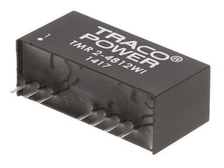 TRACOPOWER - TMR 2-4812WI - TRACOPOWER TMR 2WI ϵ 2W ʽֱ-ֱת TMR 2-4812WI, 18  75 V ֱ, 12V dc, 165mA, 1.5kV dcѹ, SIPװ		