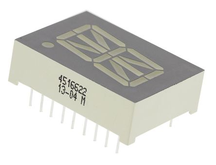 Kingbright - PSA08-12EWA - Kingbright 1ַ 16  ɫ LED  PSA08-12EWA, 7.7 mcd, ҲС, 20.32mmַ, ͨװװ		