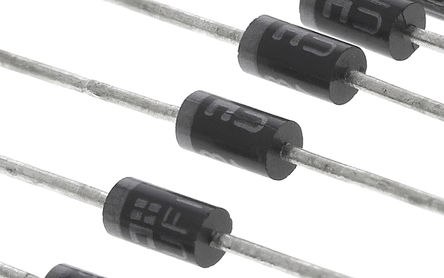DiodesZetex - UF1007-T - Diodes Inc UF1007-T ض, Iout=1A, Vrev=1000V, 2 DO-41װ		