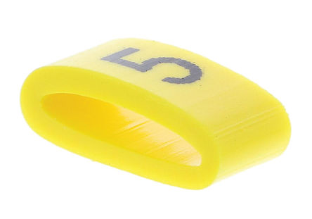 HellermannTyton - 901-10483 - HellermannTyton Ovalgrip ϵ 500װ Ƶ׺ Ϲ̶ ±ʶ 901-10483, 4.5mm, 4 mm, 2.5  6mmֱ, ӡ"5"ͼ		