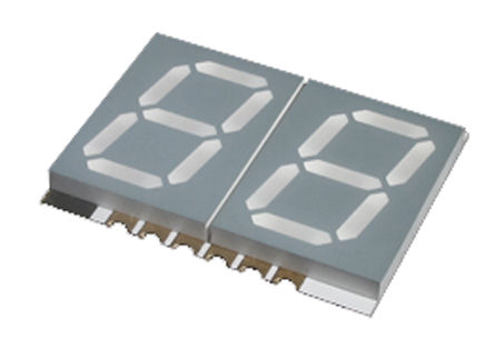 Kingbright - KCDA39-123 - Kingbright KCDA39 ϵ 2ַ 7  ɫ LED  KCDA39-123, 19 mcd, ҲС, 10mmַ, 氲װ		