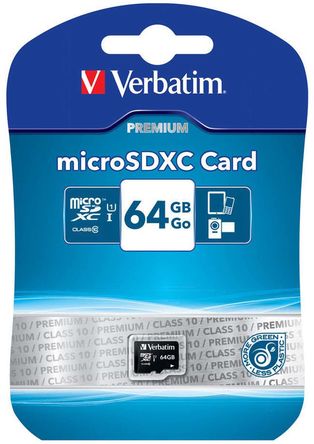 Verbatim - 44014 - Verbatim 64 GB MicroSDXC		