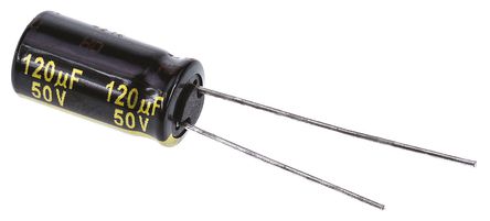 Panasonic - EEUFM1H121L - Panasonic FM  ϵ 50 V ֱ 120F ͨ  EEUFM1H121L, 20%ݲ, +105C		