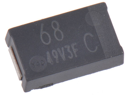 Panasonic - EEFCX1C680R - Panasonic SP-CAP CX ϵ 16 V ֱ 68F SMD ۺ ۺ EEFCX1C680R, 20%ݲ, 40m(ֵ), +105C		