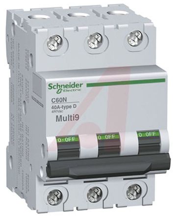 Schneider Electric - MG17466 - Schneider Electric C60 ϵ 3 15 A MCB ΢Ͷ· MG17466, 5 kA @ 480/277 V  Ͽ, C բ		
