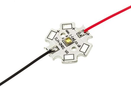 Intelligent LED Solutions - ILH-ON01-ULWH-SC201-WIR200 - ILS OSLON1 PowerStar ϵ ɫ Բ LED  ILH-ON01-ULWH-SC201-WIR200, 6500Kɫ, 121 lm		