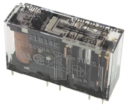 Omron - G7SA-2A2B 24DC - Omron G7SA-2A2B 24DC ˫˫ PCB װ ȫ̵, 24V dc		