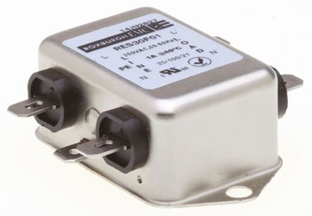 Roxburgh EMC - RES30F01 - Roxburgh EMC RES30 ϵ 1A 250 V , DC to 60Hz ̰װ RFI ˲ RES30F01, Fast-OnӶ		