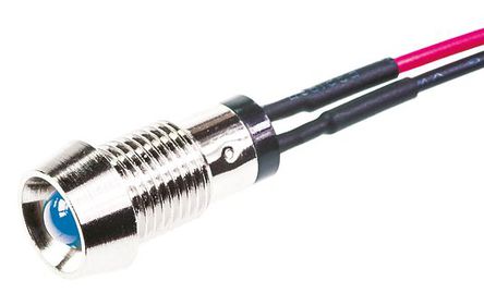 Marl - 573-520-04-40 - Marl 573-520-04-40 5 mm  ɫ LED ָʾ, ߽Ӷ, 8mmװ׳ߴ, 4.5 V		