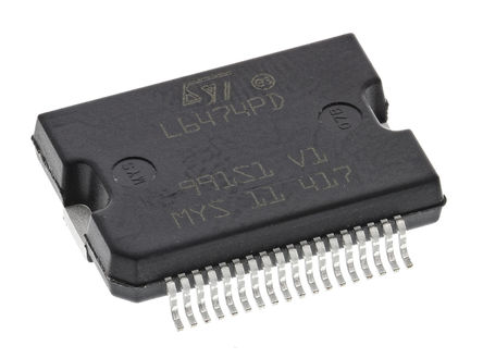 STMicroelectronics - L6474PD - STMicroelectronics  IC L6474PD, Stepper, 3A, 800kHz, 8  45 V		