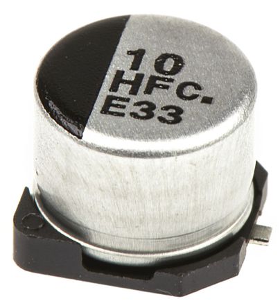 Panasonic - EEEFC1H100P - Panasonic FC SMD ϵ 50 V ֱ 10F SMD  EEEFC1H100P, 20%ݲ, +105C, Dװ		
