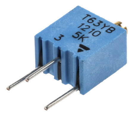 Vishay - T63YB502KT20 - Vishay T63YB ϵ 1415е ת ͨ ΢ T63YB502KT20, Ӷ, 5k 10%, 1/4W, 100ppm/C		