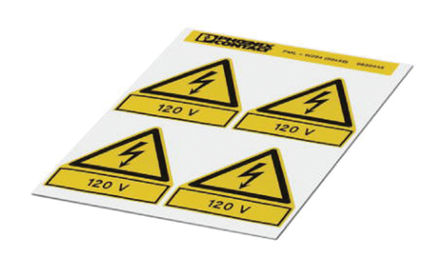 Phoenix Contact - 0830445 - Phoenix Contact 0830445 4װ Ԥӡǩ, 50mm, 50mm		