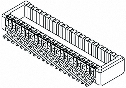 Molex - 53885-0508 - Molex SLIMSTACK ϵ 50· 0.5mmھ (2) ֱ PCB  53885-0508, Ӷ˽, 500mA, 氲װ		