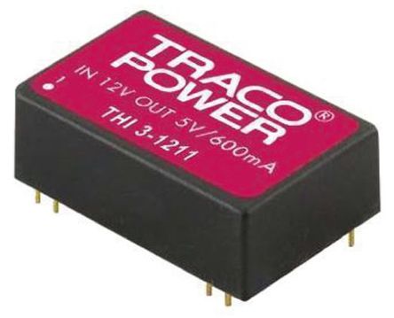 TRACOPOWER - THI 3-2412 - TRACOPOWER THI 3 ϵ 3W ʽֱ-ֱת THI 3-2412, 21.6  26.4 V ֱ, 12V dc, 250mA		