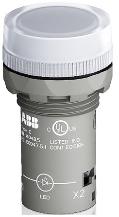 ABB - 1SFA619403R5028 - ABB ɫ LED ָʾ 1SFA619403R5028, 22.3mmֱ, IP66, IP67, IP69K		