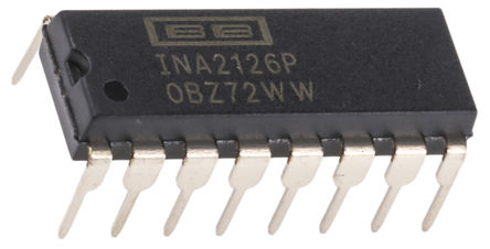 Texas Instruments - INA2126P - Texas Instruments INA2126P ǱŴ, 250Vƫ, 200kHz, 83dB CMRR, 2.7  36 VԴ, 16 PDIPװ		
