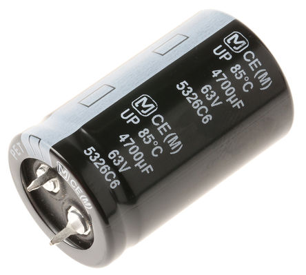 Panasonic - ECEC1JP472CJ - Panasonic HA ҧʽ ϵ 63 V 4700F ͨ  ECEC1JP472CJ, 20%ݲ, +85C		