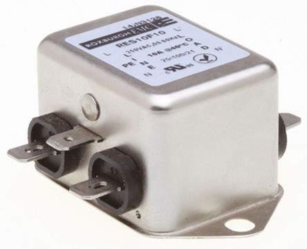 Roxburgh EMC - RES10F10 - Roxburgh EMC RES10 ϵ 10A 250 V , DC to 400Hz ̰װ RFI ˲ RES10F10, Fast-OnӶ		