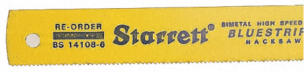 Starrett - AX0053 - Starrett 300 mm长 双金属 钢锯条 AX0053, 14锯齿/英寸		