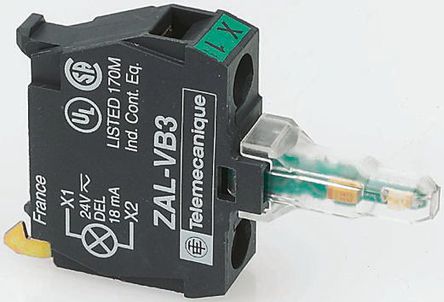 Schneider Electric - ZALVG5 - Schneider Electric XB5 ϵ  ZALVG5, 110  120 V, ɫ LED, ݶӶ		