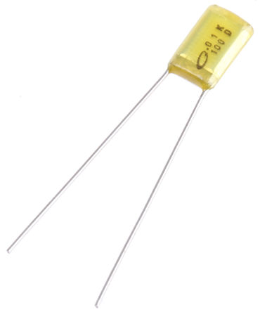 Nichicon - QYX2A103KTP - Nichicon YX ϵ 10nF  PET Ĥ  (PET) QYX2A103KTP, 10%ݲ, 100 V ֱ		