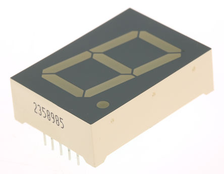 Kingbright - SC10-21EWA - Kingbright 1ַ 7  ɫ LED  SC10-21EWA, 23 mcd, ҲС, 26mmַ, ͨװװ		