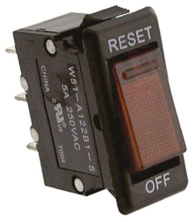 TE Connectivity - W51-A122B1-5 - TE Connectivity W51 ϵ 5A 1  ȴŶ· W51-A122B1-5, 250V ac		
