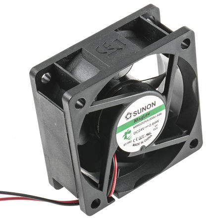 Sunon - MB60252VX-000U-A99 - Sunon MB ϵ 2.64W 24 V ֱ  MB60252VX-000U-A99, 46m3/h, 5200rpm, 60 x 60 x 25mm		