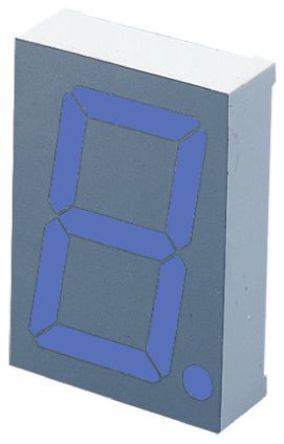 Kingbright - SA15-11PBWA - Kingbright 1ַ 7  ɫ LED  SA15-11PBWA, 0.8 mcd, ҲС, 38.1mmַ, ͨװװ		