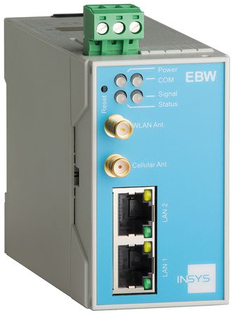 Insys Microelectronics - 10015751 - Insys Microelectronics ƽ·, RJ45 , 2 ˿ - GSM/GPRS/EDGE, UMTS/HSPA, WLAN ƽ		