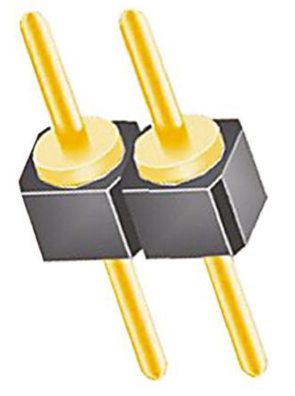 Samtec - TS-102-G-A - Samtec TS ϵ 2· 2.54mmھ (1) ֱ PCB  TS-102-G-A, Ӷ˽, 1A		