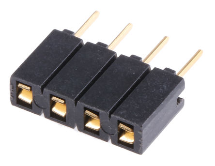 Samtec - SSA-104-S-G - Samtec SSA ϵ 1 4· ֱ 2.54mmھ ͨ ӡˢ· SSA-104-S-G, Ӷ˽, ԰		