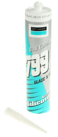 Dow Corning - 4068772 - Dow Corning 799 白色 膏状 硅树脂密封胶 4068772, 310 ml 管式, 用于玻璃、防水		