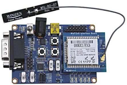 WIZnet Inc - WIZFI210-EVB - WIZnet Inc WIZFI210-EVB WLAN ģ, ALARM, GPIO, I2C, SPI, UART, WAKE߽ӿ, 3.3V, ֧802.11b/g/nЭ		