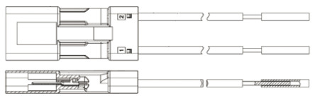 TE Connectivity - 2106391-2 - TE Connectivity Slimseal SSL ϵ 0.1m ɫ 2 ·  2106391-2, 250 V /ֱ		