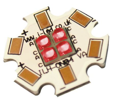 Intelligent LED Solutions - ILH-ON04-HYRE-SC201. - ILS OSLON4 PowerStar ϵ 4 ɫ Բ LED  ILH-ON04-HYRE-SC201., 1600 mW		