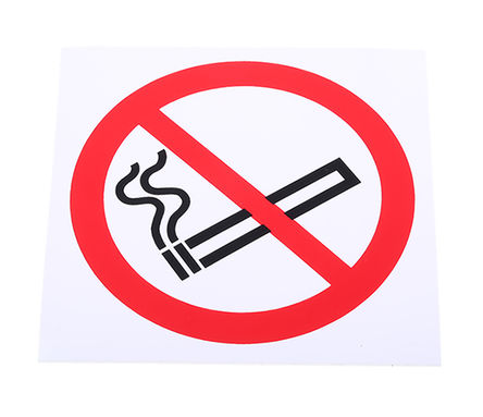 Signs & Labels - PH04702S - Signs & Labels PH04702S ɫ/ɫ/ɫ Ӣ ϩ ֹ־ No Smokingֹ̣, 100 x 100mm		