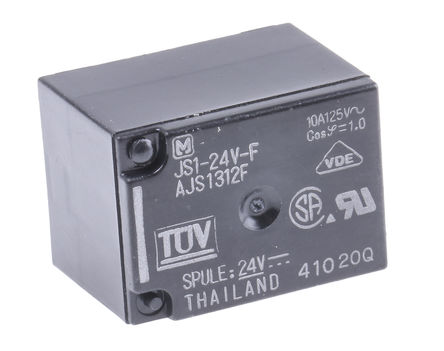 Panasonic - JS1-24V-F - Panasonic JS1-24V-F ˫ PCB װ Ǳ̵, 24V dc		