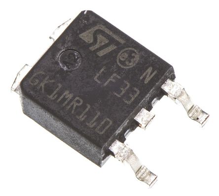 STMicroelectronics - LF33CDT - STMicroelectronics LF33CDT LDO ѹ, 3.3 V, 500mA, 2%ȷ, 3 DPAKװ		