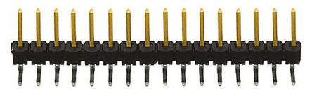 Samtec - TSW-116-08-L-S-RA - Samtec TSW ϵ 16· 2.54mmھ (1) ֱ Ź TSW-116-08-L-S-RA, Ӷ˽, 7.6A, ͨ		