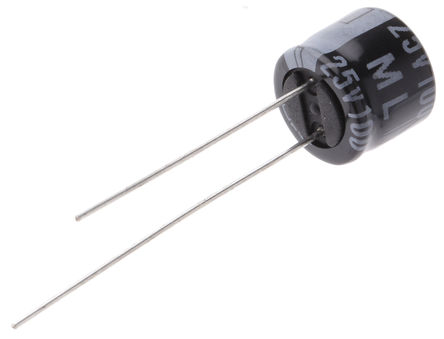 Rubycon - 25ML100MEFC8X7 - Rubycon ML ϵ 25 V ֱ 100F ͨ  25ML100MEFC8X7, 20%ݲ, +105C		