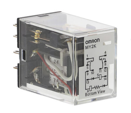 Omron - MY2K AC24 - Omron MY2K AC24 ˫˫ װ ̵, 24V ac, ͨӦ		