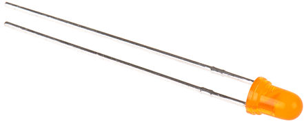 Kingbright - L-132XSED-E - Kingbright ɫ (621 nm ) LED L-132XSED-E, 2.5 V, 1 cd, 60 °ӽ 3mm (T-1) ͨ		