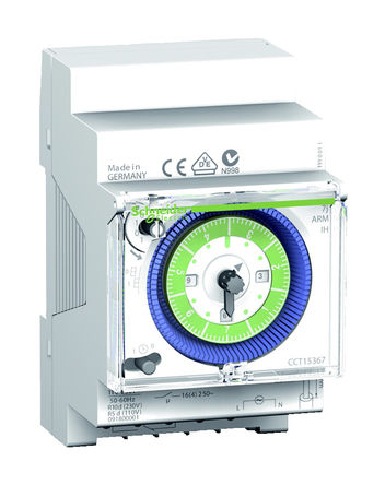Schneider Electric - CCT15367 - Schneider Electric 1ͨ DIN 쿪 CCT15368, 죬Сʱλ, 250 V Դ		