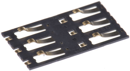 Molex - 785450010 - Molex 78545 ϵ 2.54mmھ 6(2) ˮƽ ĸ SMT 洢 SIM  785450010, Ӷ˽		