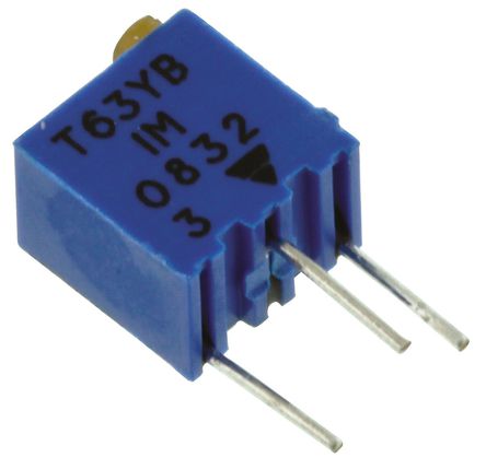 Vishay - T63YB105KT20 - Vishay T63YB ϵ 1415е ת ͨ ΢ T63YB105KT20, Ӷ, 1M 10%, 3/50W, 100ppm/C		